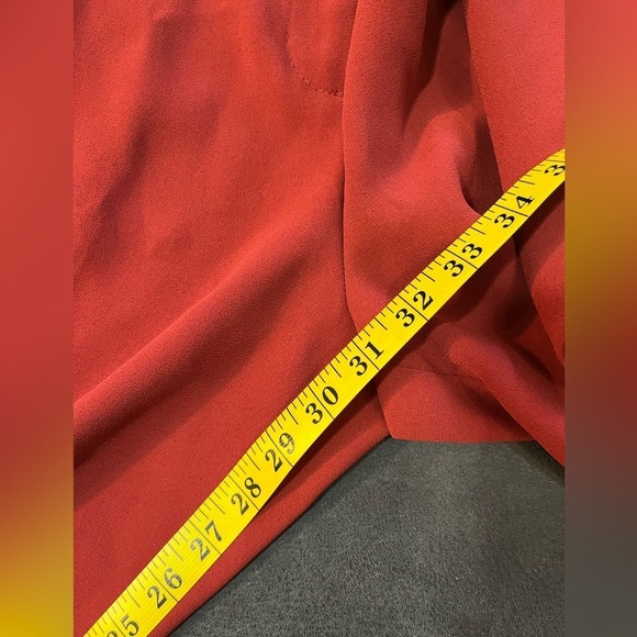 H&M Womens Rusty Red Straight High Waist Dress Pants Carrier Office Size 6 - Picture 10 of 11